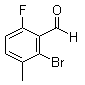 2-Bromo-6-fluoro-3-methyl-benzaldehyde molecular structure (CAS 154650-16-5)