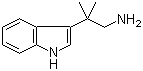 3-(2-氨基叔丁基)吲哚分子结构 (CAS 15467-31-9)