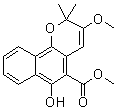 3-甲氧基大叶茜草素分子结构 (CAS 154706-44-2)