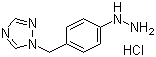 1-[(4-Hydrazinophenyl)methyl]-1H-1,2,4-triazole hydrochloride molecular structure (CAS 154748-67-1)
