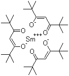 Samarium tris(dipivaloylmethanate) molecular structure (CAS 15492-50-9)