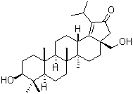 (3beta)-3,28-Dihydroxylup-18-en-21-one molecular structure (CAS 154955-52-9)
