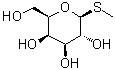 甲基 1-硫代-beta-D-吡喃半乳糖苷分子结构 (CAS 155-30-6)