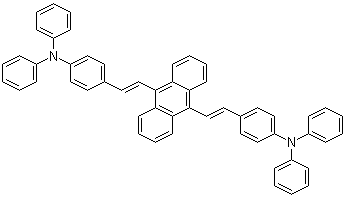(E,E)-4,4'-[9,10-蒽二基二-2,1-乙烯基]双[N,N-二苯基苯胺]分子结构 (CAS 155139-11-0)