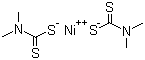 二甲氨基二硫代甲酸镍分子结构 (CAS 15521-65-0)