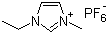 1-乙基-3-甲基咪唑六氟磷酸盐分子结构 (CAS 155371-19-0)