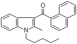 (2-甲基-1-戊基-1H-吲哚-3-基)-1-萘基甲酮分子结构 (CAS 155471-10-6)