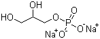 alpha-甘油磷酸酯二钠盐分子结构 (CAS 1555-56-2)