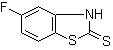 结构式 CAS# 155559-81-2, 5-氟-2(3H)-苯并噻唑硫酮