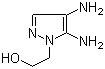 4,5-Diamino-1-(2-hydroxyethyl)pyrazole molecular structure (CAS 155601-17-5)