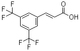 trans-3,5-Bis(trifluoromethyl)cinnamic acid molecular structure (CAS 155814-20-3)