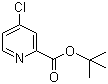 4-氯吡啶-2-甲酸叔丁酯分子结构 (CAS 15583-17-2)