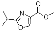 Methyl 2-isopropyl-4-oxazolecarboxylate molecular structure (CAS 155884-24-5)