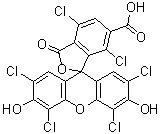 6-Carboxy-2',4,4',5',7,7'-hexachlorofluorescein molecular structure (CAS 155911-16-3)