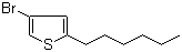 4-Bromo-2-hexylthiophene molecular structure (CAS 155954-63-5)