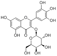 结构式 CAS# 15648-86-9, 杨梅酮 3-O-半乳糖苷