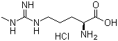 N'-单甲基-L-精氨酸盐酸盐分子结构 (CAS 156706-47-7)