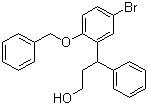 3-(2-苄氧基-5-溴苯基)-3-苯丙醇分子结构 (CAS 156755-25-8)