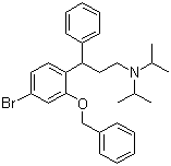 3-(2-(Benzyloxy)-5-bromophenyl)-N,N-diisopropyl-3-phenylpropan-1-amine molecular structure (CAS 156755-27-0)