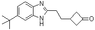3-[2-[6-(1,1-Dimethylethyl)-1H-benzimidazol-2-yl]ethyl]cyclobutanone molecular structure (CAS 1571060-90-6)