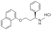 N-去甲基达泊西汀盐酸盐分子结构 (CAS 157166-71-7)