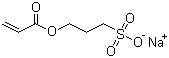 3-丙-2-烯酰氧基丙烷-1-磺酸钠分子结构 (CAS 15717-25-6)