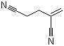 2-亚甲基戊二腈分子结构 (CAS 1572-52-7)