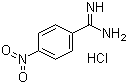 4-硝基苯甲脒盐酸盐分子结构 (CAS 15723-90-7)