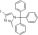 4-碘-2-甲基-1-(三苯基甲基)-1H-咪唑分子结构 (CAS 157255-72-6)
