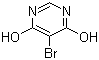 4,6-二羟基-5-溴嘧啶分子结构 (CAS 15726-38-2)