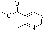 4-甲基-5-嘧啶甲酸甲酯分子结构 (CAS 157335-94-9)