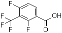 2,4-二氟-3-三氟甲基苯甲酸分子结构 (CAS 157337-81-0)