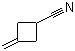 3-亚甲基环丁基甲腈分子结构 (CAS 15760-35-7)