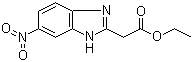 6-硝基-1H-苯并咪唑-2-乙酸乙酯分子结构 (CAS 157688-27-2)