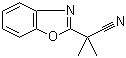 2-(Benzo[d]oxazol-2-yl)-2-methylpropanenitrile molecular structure (CAS 157763-81-0)