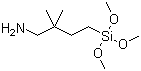 (4-Amino-3,3-dimethylbutyl)trimethoxysilane molecular structure (CAS 157923-74-5)