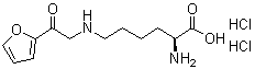N6-[2-(2-呋喃基)-2-氧代乙基]-L-赖氨酸二盐酸盐分子结构 (CAS 157974-36-2)