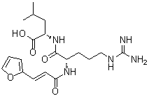 N2-[3-(2-呋喃基)-1-氧代-2-丙烯-1-基]-L-精氨酰-L-亮氨酸分子结构 (CAS 158016-08-1)