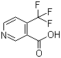 4-三氟甲基烟酸分子结构 (CAS 158063-66-2)