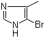 结构式 CAS# 15813-08-8, 4-甲基-5-溴咪唑