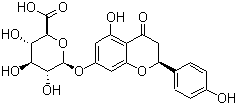柚皮素-7-O-葡萄糖醛酸苷分子结构 (CAS 158196-34-0)