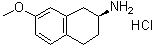 (2S)-2-Amino-7-methoxy-1,2,3,4-tetrahydronaphthalene hydrochloride molecular structure (CAS 158223-16-6)