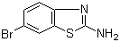 2-氨基-6-溴苯并噻唑分子结构 (CAS 15864-32-1)