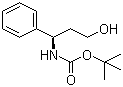 (R)-N-叔丁氧羰基-3-氨基-3-苯基丙-1-醇分子结构 (CAS 158807-47-7)