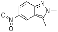 2,3-二甲基-5-硝基-2H-吲唑分子结构 (CAS 1588440-92-9)