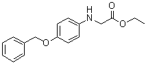 N-[4-(苯基甲氧基)苯基]甘氨酸乙酯分子结构 (CAS 15917-88-1)