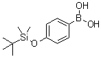 [4-(叔丁基二甲基硅烷基氧基)苯基]硼酸分子结构 (CAS 159191-56-7)