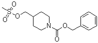 4-[[(甲基磺酰基)氧基]甲基]哌啶-1-羧酸苄酯分子结构 (CAS 159275-16-8)