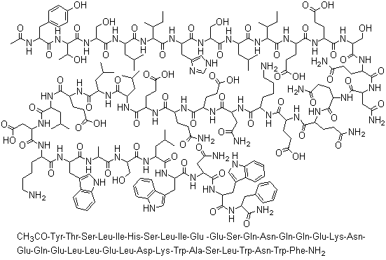 Enfuvirtide molecular structure (CAS 159519-65-0)