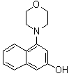 4-吗啉基-2-萘酚分子结构 (CAS 159596-05-1)